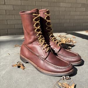 Vintage WC Russell Moccasin boots 9.5 C Narrow Blue Label 60s Bird Shooter 9848